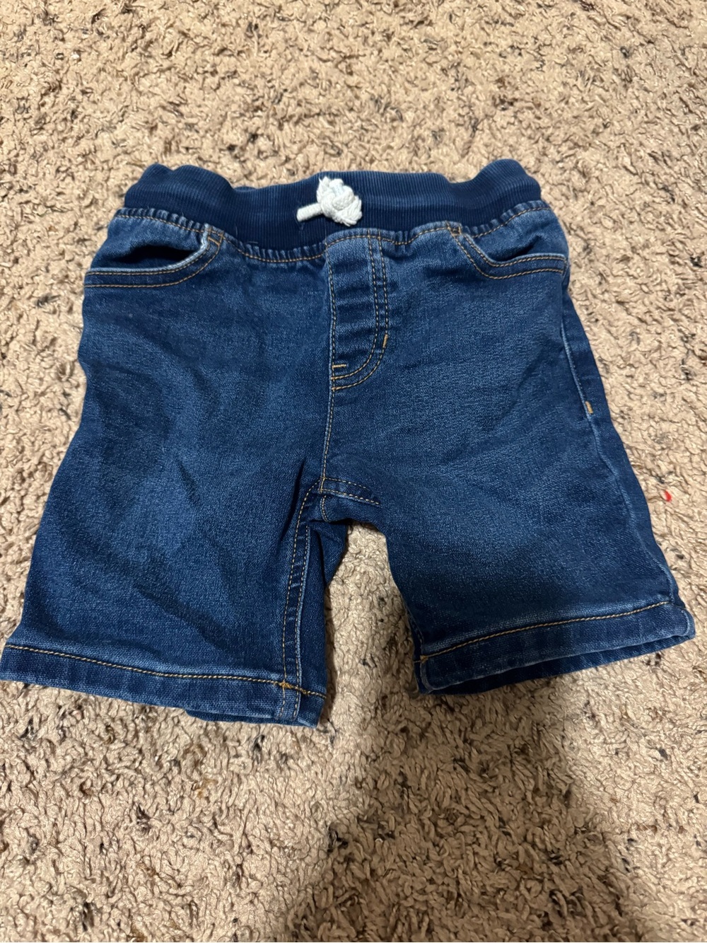 okie dokie Navy Pull-On Denim Shorts